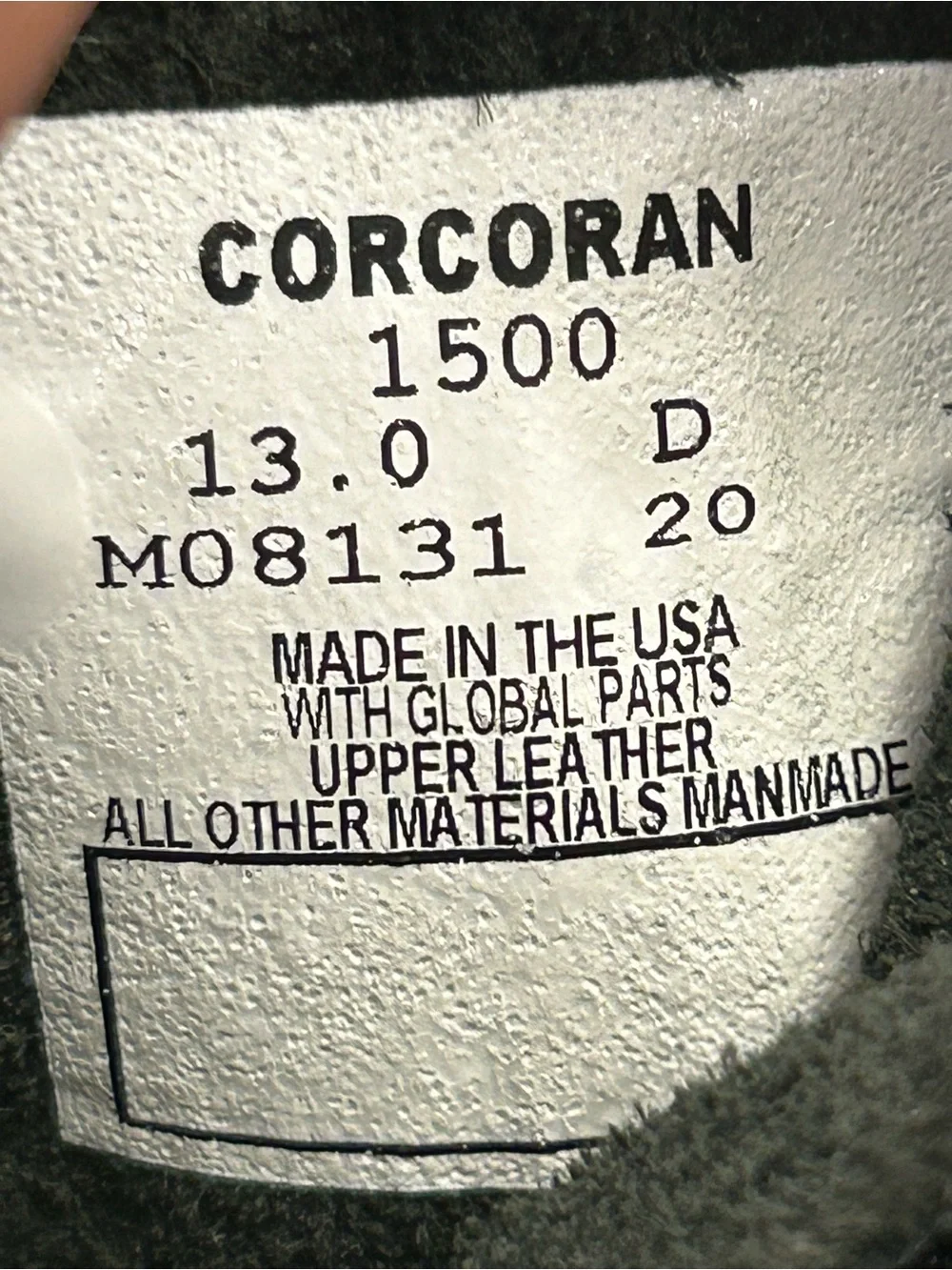 Corcoran Full Force 1500 US Combat Leather Military Warrior Jump Boots Men’s 13